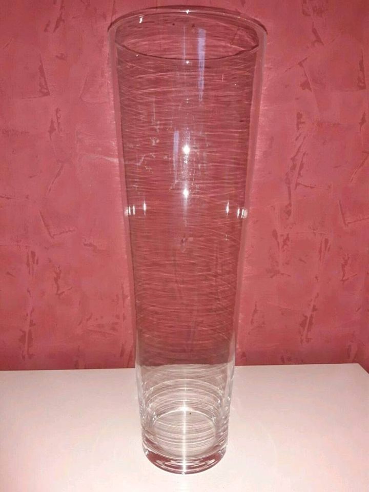 Glas Vase 50 cm hoch in Hünstetten