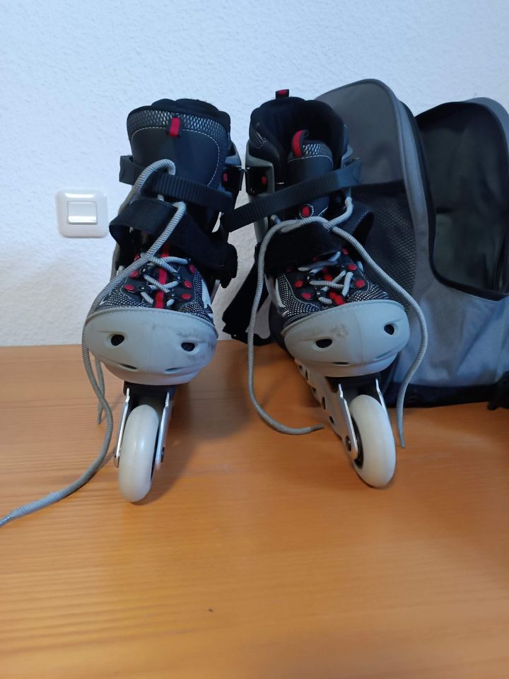 Inliner Inlineskates ABECK- 7 Gr. 45-46 mit Tasche in Hünfeld