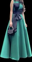 Grünes Abendkleid mit schwarzer Schleife Berlin - Reinickendorf Vorschau