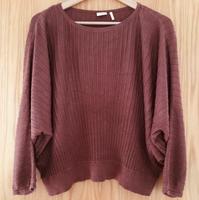 S.Oliver Pullover Fledermausärmel kurz braun 40  L Glanz Glitzer Baden-Württemberg - Nürtingen Vorschau