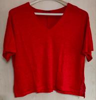 ZARA TShirt rot S T-Shirt Damenshirt Kurzarmshirt V-Ausschnitt Bayern - Marktoberdorf Vorschau