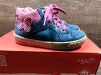 Halbschuh Schuhe Mädchen Superfit Gr. 25 blau pink Schmetterling Nordrhein-Westfalen - Brilon Vorschau