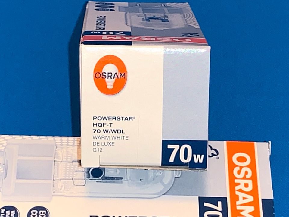 1 X OSRAM Powerstar HQI-T 70 W/WDL G12 Warmwhite de luxe NEU in Nürtingen