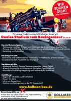 Duales Studium zum Bauingenieur (m/w/d) Bayern - Drachselsried Vorschau