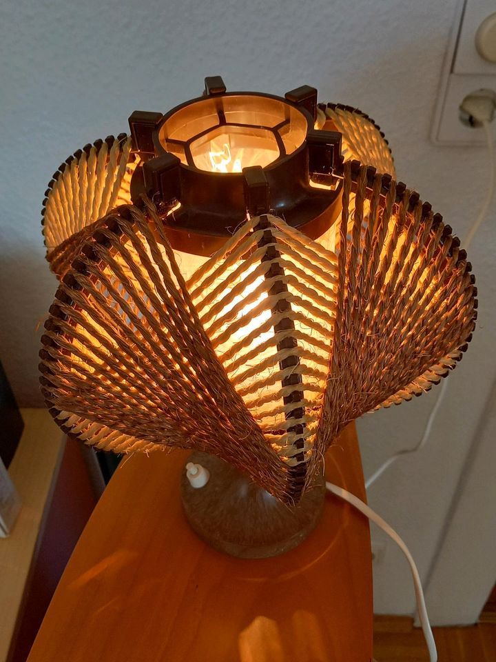 3x 70er Jahre Sisal Lampen MK Leuchten Vintage TOP Panton Retro in Frankfurt am Main