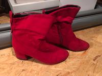 Rote Samt Stiefelette s.Oliver 36 Sachsen-Anhalt - Bitterfeld Vorschau
