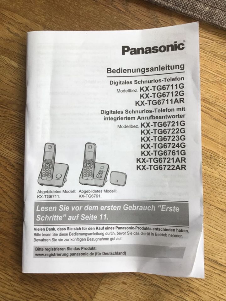 Panasonic schnurloses Telefon in Oberndorf am Neckar