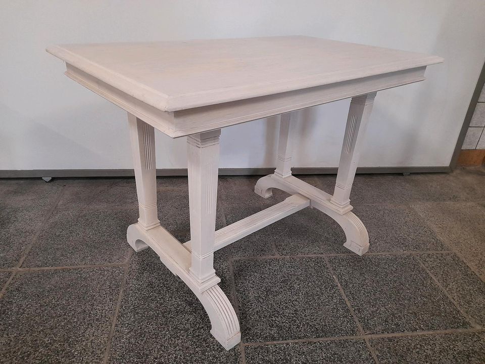 #C Esstisch Tisch Holz weiß antik in Chemnitz
