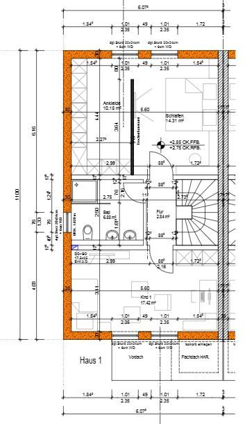 Provisionsfreie Reihenhaus Ensemble Monsheim / Kriegsheim mit 5ZKB + Garten + Balkon + 2 Stellplätze in Monsheim