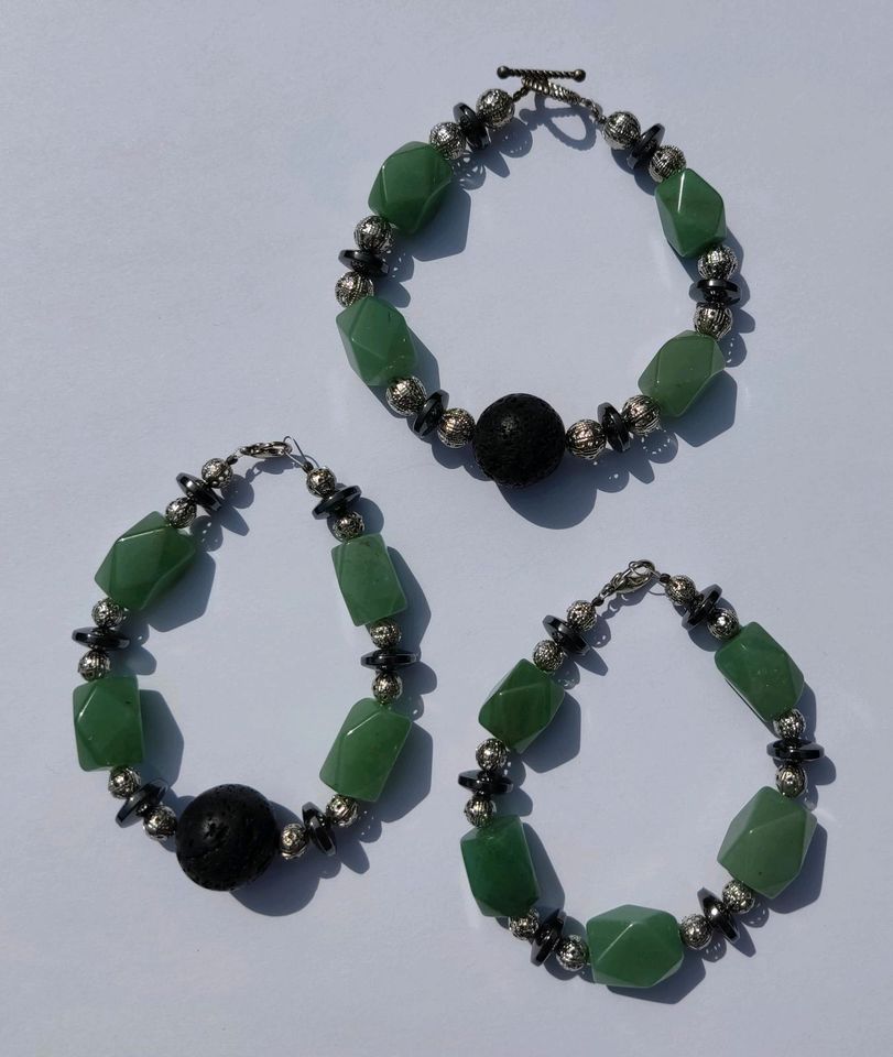 Armband Armbänder Armkettchen China Jade Lava Hämatit in Appenweier