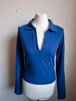 Langarmshirt Longsleeve Shirt Gr. M blau cropped Düsseldorf - Hassels Vorschau