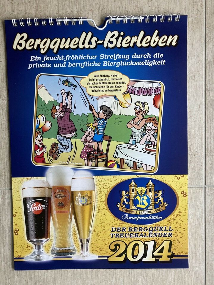 Bier/Kalender/Löbauer Bergquell/2014 in Groß Luckow