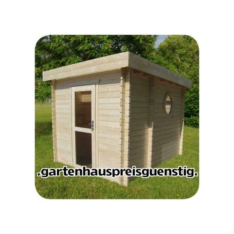 Saunahaus Blockbohlensauna Sauna Gartensauna Aussensauna, 45392 in Versmold