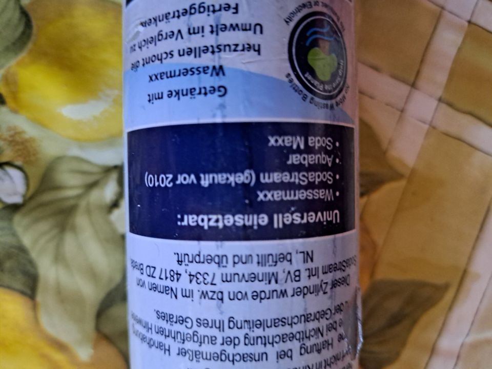 CO2 Zylinder voll,für Sodastream(vor 2010)Wassermaxx Sodamaxx usw in Lörrach