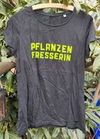 Shirt PETA vegan Pflanzenfresserin schwarz grün L 40 Sachsen - Hartenstein Vorschau