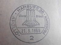 APOLLO PROGRAMM RAUMFAHRT BELEG MIT SO-STEMPEL 21.3.1968 W.v.B. Nordrhein-Westfalen - Hückelhoven Vorschau