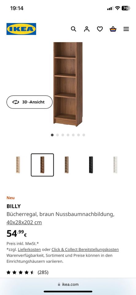Ikea Billy braun in Düsseldorf