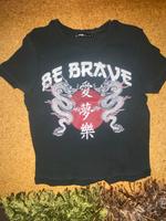 enganliegendes T-Shirt, japanischer Aufdruck Bayern - Altmannstein Vorschau
