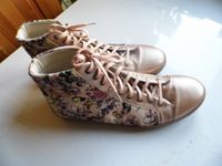 Gr. 43 Heine Sneaker knöchelhoch nude rosa Blumen Nordrhein-Westfalen - Windeck Vorschau