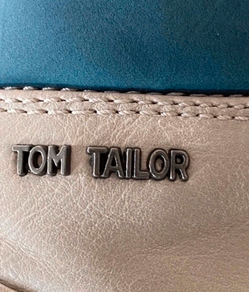 Damenschuhe Tom Tailer Beige / Blau / Boots in Leichlingen