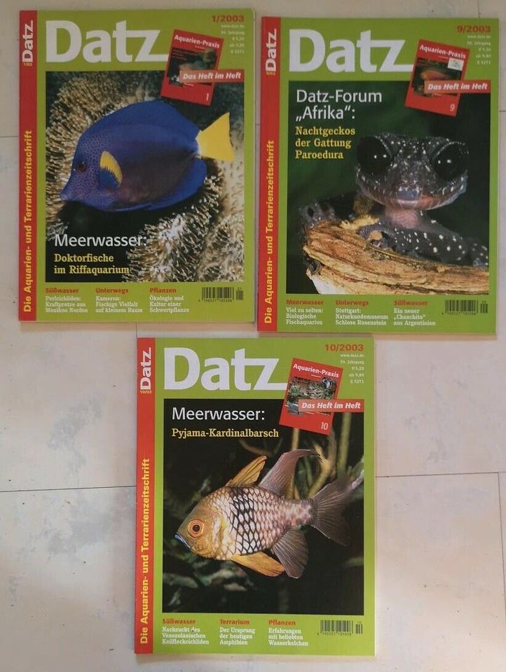 Versch. Datz Aquarien Terrarien Zeitschrift, VDA Zeitschriften in Friedland