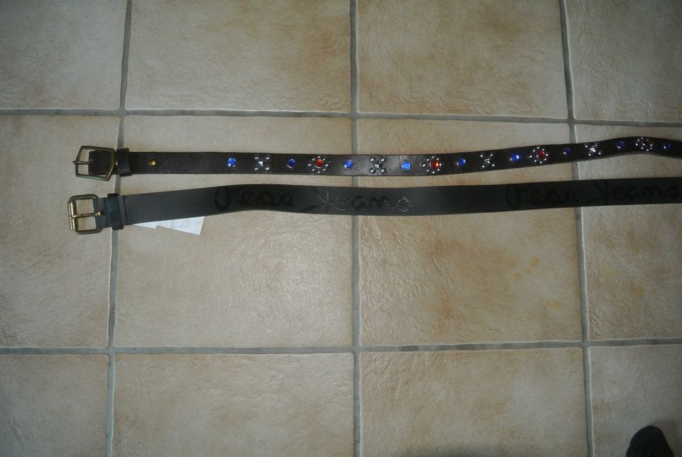 2 Pepe Jeans echt Leder Gürtel Belt,Gürtelschnalle,TOP in Mendig