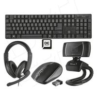 Trust 4in1 Home Office SET Kabellose Tastatur Maus Webcam Headset Essen - Stoppenberg Vorschau