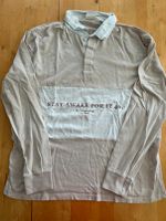 Pull & Bear langarm Poloshirt in beige/weiß in M Hessen - Karben Vorschau