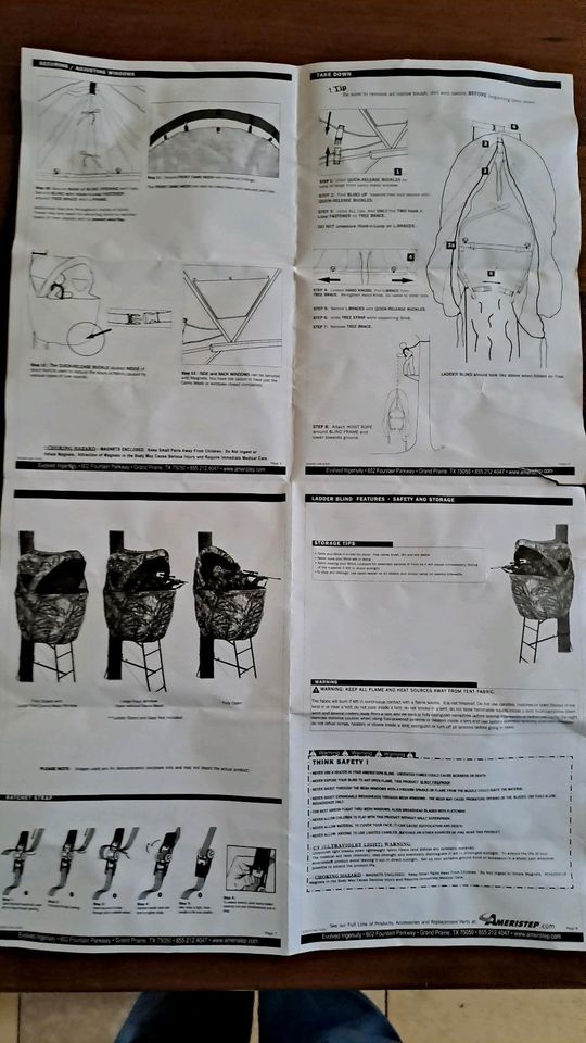 Tarnzelt Ameristep Treestand Ladder Blind Cover System Modell 991 in Kirchhundem