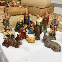 Krippenfiguren Italien Gips Handbemalt vintage Weihnachten alt Nürnberg (Mittelfr) - Mitte Vorschau