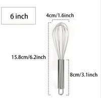 Manueller Schneebesen aus Edelstahl, Anti-Rutsch-Handmixer 1 pc Berlin - Friedenau Vorschau