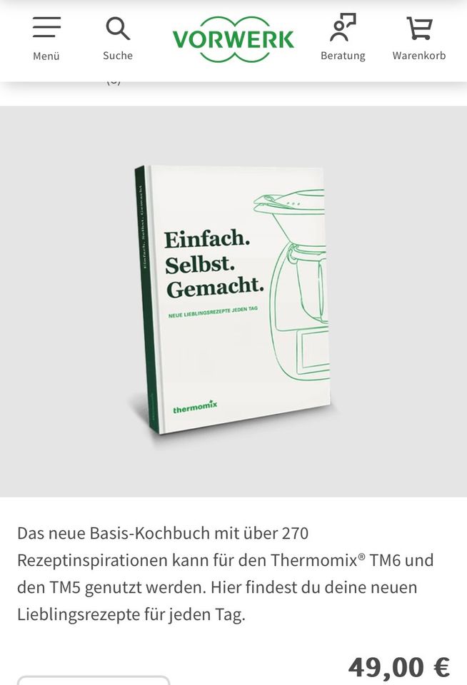 Buch einfach selbst gemacht Thermomix in Mauschbach