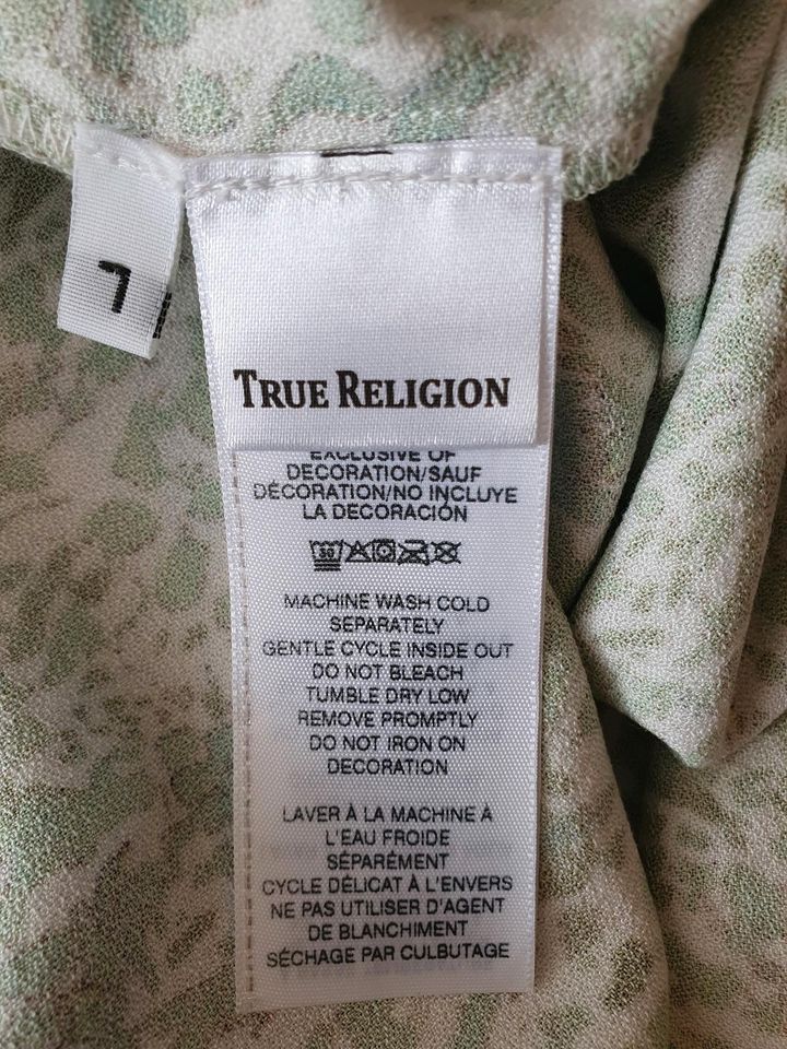 Edle Original True Religion Damen Water Bluse, L, grün/weiss in Bremen