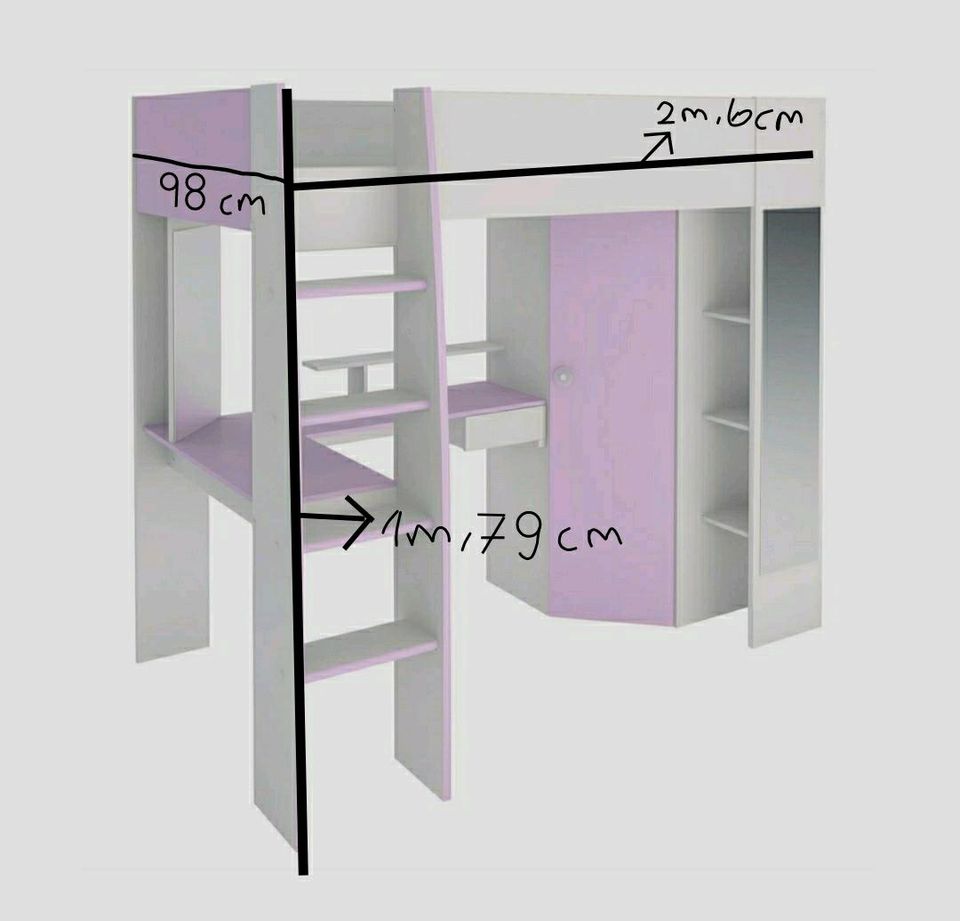 Hochbett 90×200 in Ludwigshafen