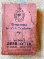 Einwohnerbuch der Stadt Ludwigsburg 1934 Baden-Württemberg - Sigmaringen Vorschau