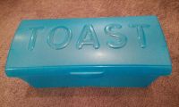 blaue Toast Box - Vorratsbehälter für Toastbrot / blau Bayern - Oerlenbach Vorschau