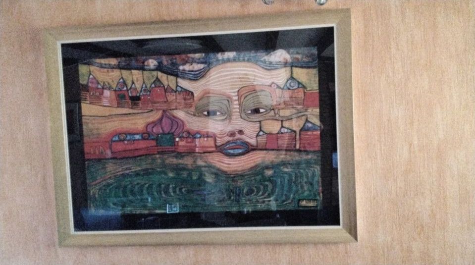 Hundertwasser Irinaland über dem Balkan 110 x74 cm.Sehr selten in Pinneberg