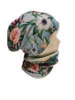 Warme Mütze Beanie Loop Halssocke Blumen Fleece 50 52 54 Set Bayern - Langenzenn Vorschau