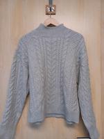grauer Strickpullover Sachsen - Lößnitz Vorschau