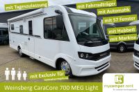 Weinsberg CaraCore 700 MEG Automatik 140 PS S7 Fenster Fahrradträger Längsbetten Hubbett Markise Exkl. Tür Raumbad eigene Dusche 2024 Familien Wohnmobil TV-Sat und Solar gegen Mehrpreis UVP 105.000 Nordrhein-Westfalen - Kerken Vorschau