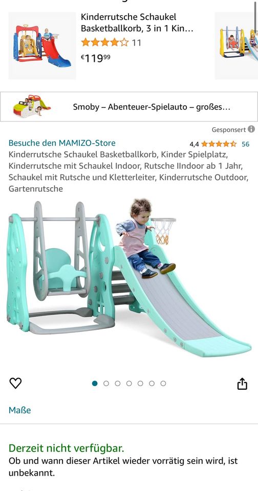 Mamizo Baby-/Kinder Rutsche mit Schaukel in Kaiserslautern