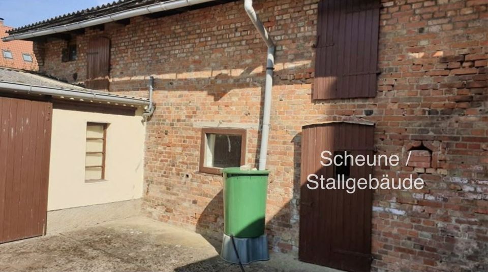 MIETKAUF MÖGLICH! Einfamilienhaus mit Scheune, Nebengebäude und Garage in Am Großen Bruch