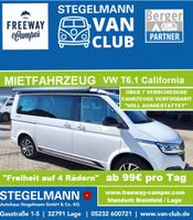 MIETWAGEN  VW T6.1 California Nordrhein-Westfalen - Lage Vorschau