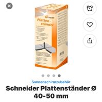 Sonnenschirmständer Schneider  Plattenständer Bayern - Hemhofen Vorschau