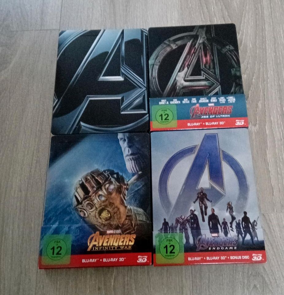 Marvel Avengers 1 - 4 als Blu-ray Steelbook in Remscheid