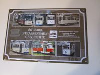 Blechschild, 80 Jahre Strassenbahn Geschichte Chemnitz Hessen - Hünfelden Vorschau