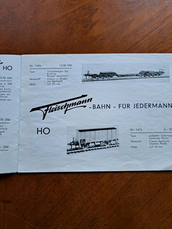 Fleischmann HO Kataloge 1958 und 66? in Klettbach
