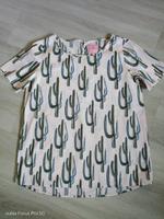 Lieblingsstück, Kurzarm Bluse,neu,weiß bunt, Kaktus,36,VK 100 € Niedersachsen - Norden Vorschau