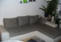 Eck Sofa / Couch mit Schlaffunktion * weiss mit grauen Sitzfläche Sachsen-Anhalt - Freyburg (Unstrut) Vorschau