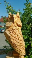 Handgeschnitzte Eule, Holzkunst, Gartendeko Bayern - Rentweinsdorf Vorschau